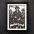 Motorhead Black and White 30x40 Framed Collector Print