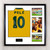 Pele Back Signed Shirt Elite - Framed