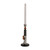 Luke Skywalker's lightsaber desk lamp standing upright on a black base. It is switched off and the blade is now white.
