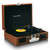 Lenco TT-120 Suitcase Turntable with Speakers Brown & White