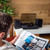 Lenco LS-300 Turntable with Hi Fi Speakers Black