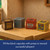 Four Minecraft block capsules lined up on a wooden surface: a chest, diamond ore, TNT, and a bookshelf. They contain prizes.