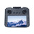 A grey FPV FX90 Drone controller with dual joysticks. Its large screen displays a crisp aerial view of a snowy mountain.
