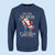 Tis The Season To Be Grumpy Airforce Blue Christmas Jumper
