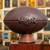 Vintage Leather Rugby Ball with Display Stand