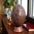 Vintage Leather Rugby Ball with Display Stand