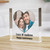 Personalised Photo Heart Glass Plaque