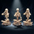 See No, Hear No, Speak No Evil Skeletons Figurine
