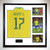 Bruno Guimaraes Signed Brazil 2022 Shirt - Framed