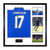 Danny Simpson Signed Leicester City No. 17 Shirt - Framed