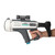 A hand grips the Ultimate Bubble Gun, which features a large nozzle, black stock, and a top-mounted light scope.