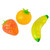 Scrunchems Fidget Sugar Squish Fruits Set of 3