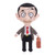 Mr Bean with Suitcase Plush