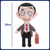 Mr Bean with Suitcase Plush