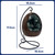 Dinosaur Egg Green Fluorite LED Lamp