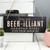 Personalised Beer-illiant Hanging Slate Plaque