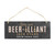 Personalised Beer-illiant Hanging Slate Plaque