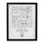 Personalised Present Day Compass Map Framed Poster