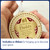 Personalised Number 1 Round Wooden Medal
