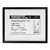 Personalised Football Ticket Black Poster Framed