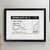 Personalised Football Ticket Black Poster Framed