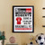 Personalised Football News Black Poster Framed