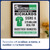 Personalised Football News Black Poster Framed