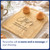 Personalised Wooden Toast Shaped Breakfast Plate With Egg Holders