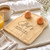 Personalised Wooden Toast Shaped Breakfast Plate With Egg Holders