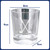 Personalised Golf Clubs Tumbler With Frosted Golf Ball Base