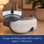 A provided USB C cable is connected to the Eye Massager, highlighting how it charges for 1.5 hours of usage.