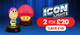 2 for £20 on Icon Lights at Menkind - Save £10 now!