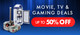 up to 50% Off Movie TV & Gaming Deals at Menkind