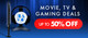 up to 50% Off Movie TV & Gaming Deals at Menkind