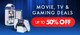 up to 50% Off Movie TV & Gaming Deals at Menkind