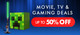 Movie, TV & GAming Deals - Save up to 50% off at Menkind!