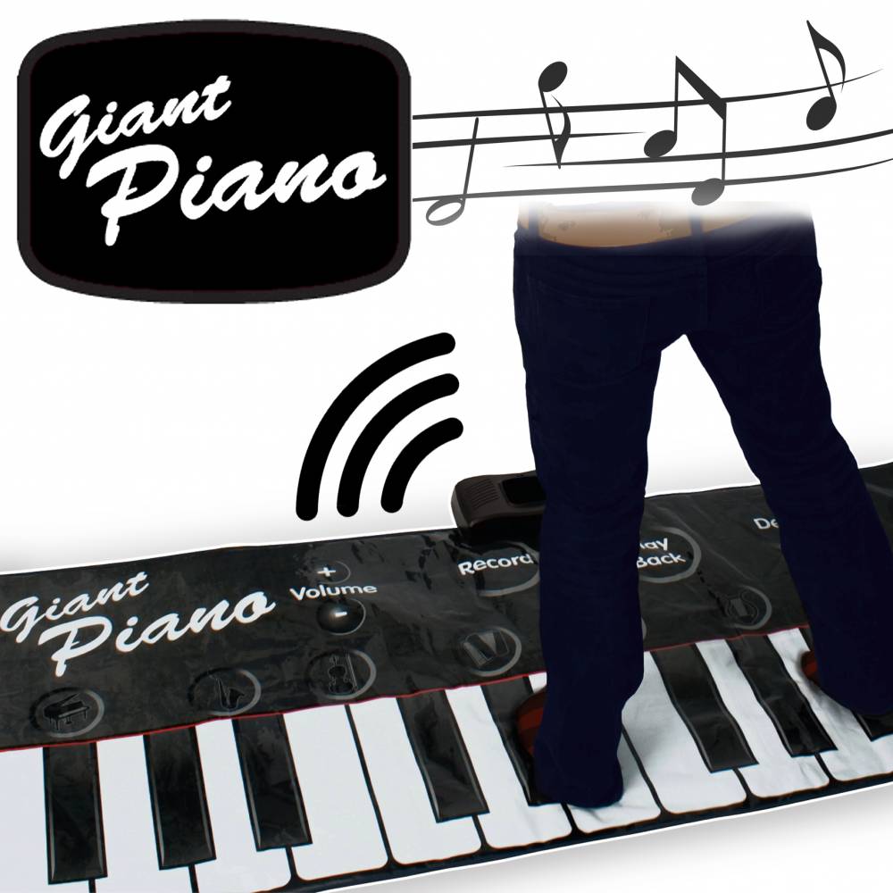 Thumbs Up Gigantic Piano Keyboard Mat with Sound Effects