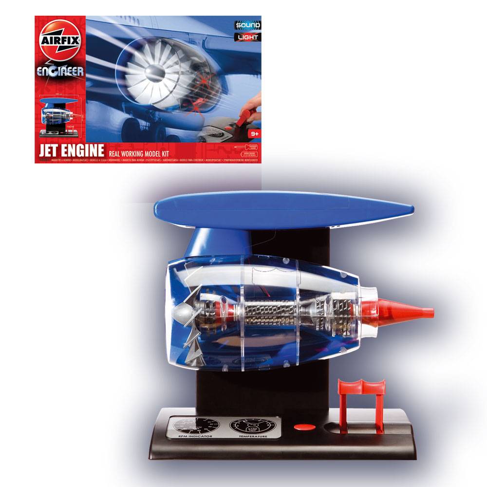 Hornby Engineers Jet Engine Model Kit - Features Spinning Turbo Fans