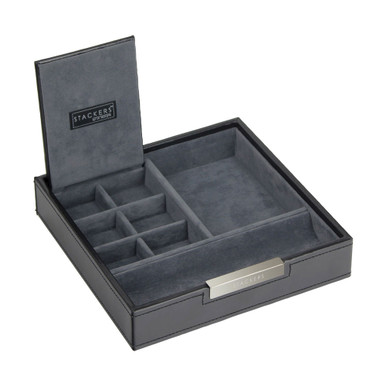 Cufflink Stackers Watch Box Mens Stackers Zipped Watch Cufflink