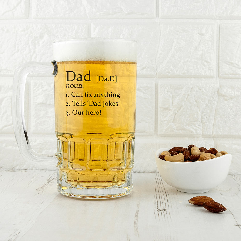 Menkind Personalised Definition Beer Glass Tankard