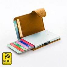 RFID C-Secure Cardholder Wallet Mustard