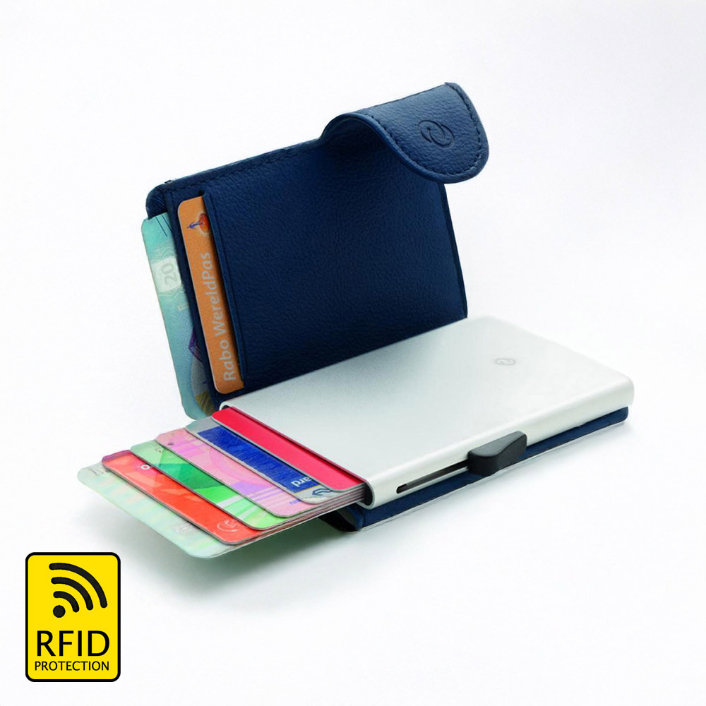 C-Secure Blue Rfid Cardholder Wallet