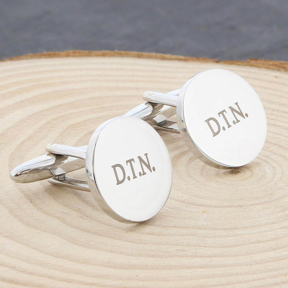 Personalised Round Cufflinks Personalised Round Cufflinks