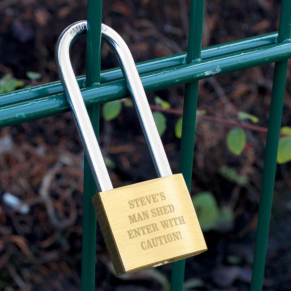Personalised Memento Company Personalised Any Message Padlock