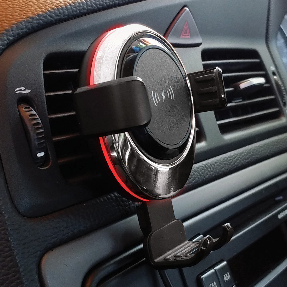 Image of Wireless Car Phone Charger and Holder
