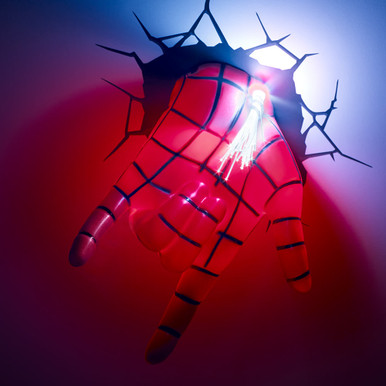 Menkind Marvel Comics Spider-Man LED Light Up Canvas 30 Cm X 40 Cm