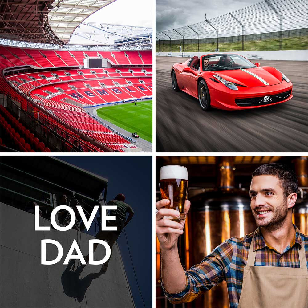 I Love Dad Experience Gift I Love Dad Experience Gift