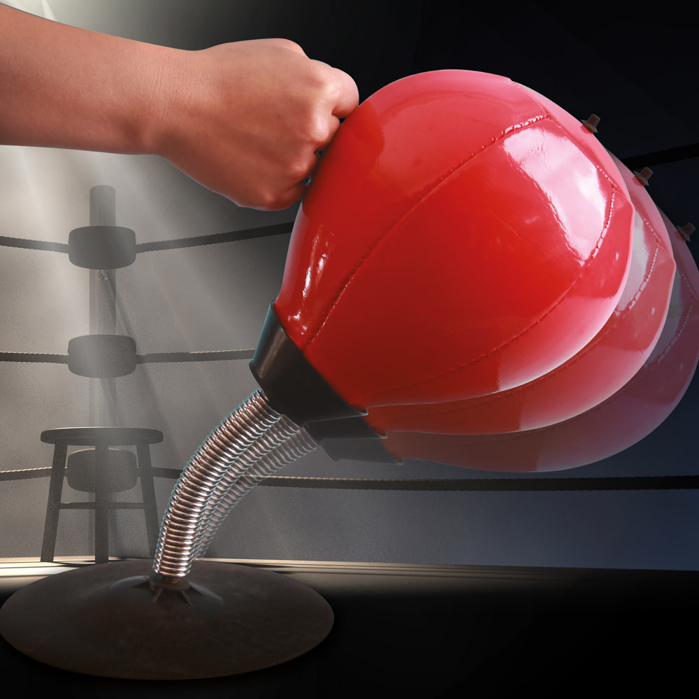 #Winning Red/Light Desktop Punch Bag