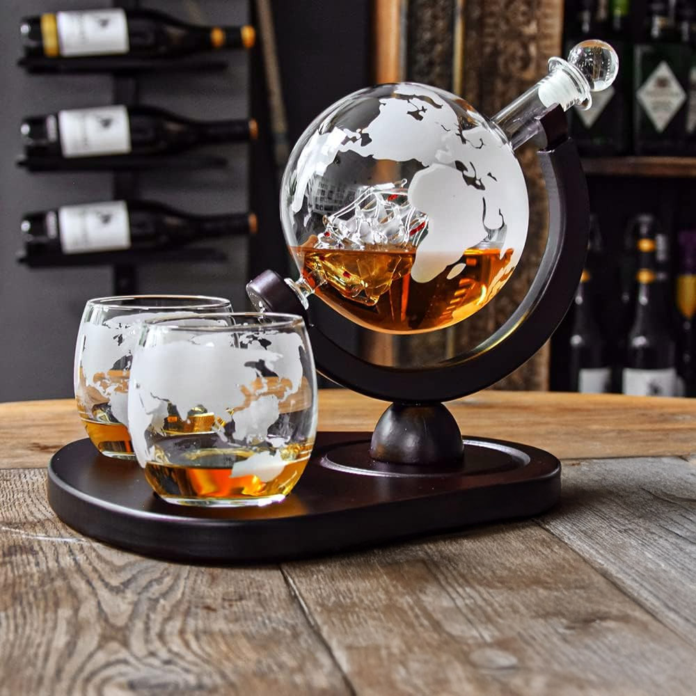 Mikamax Deluxe Globe Decanter Set