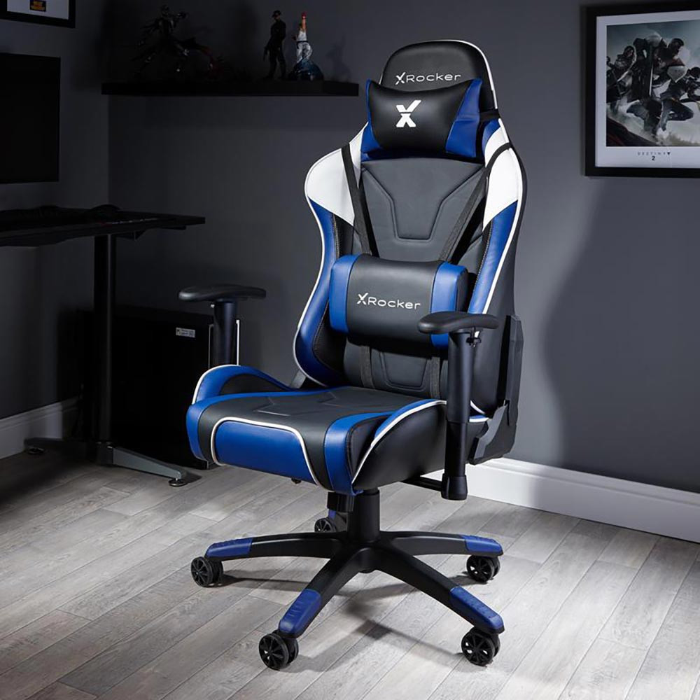 X Rocker Agility eSports PC Office Chair - Blue
